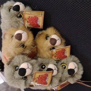 BushBaby Plush- Original Mini Scoozie Pet-Vintage 2000- Tan & Gray Working Audio